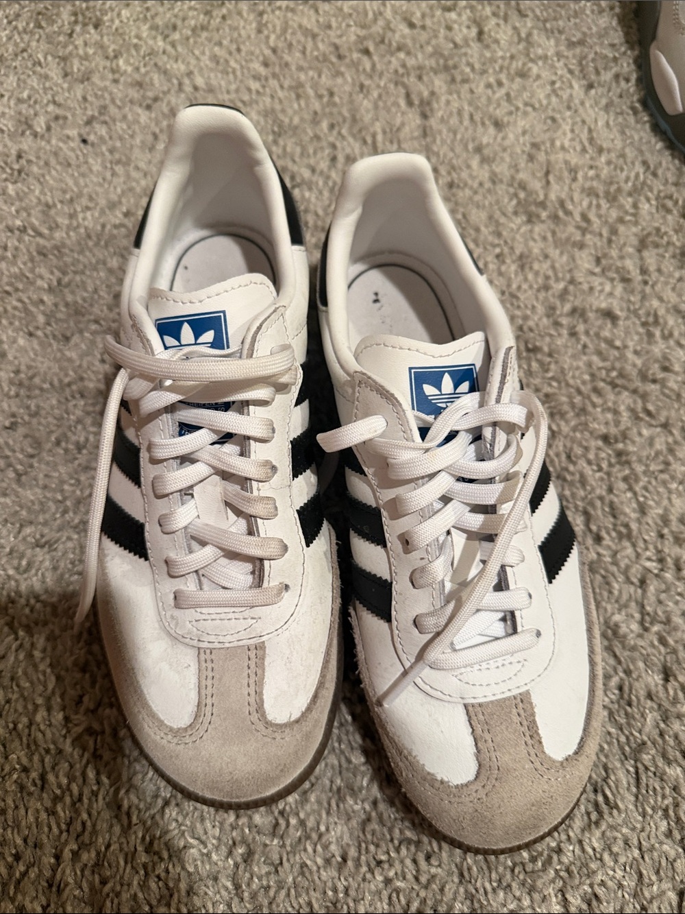 adidas kids White & Black Retro Low-Top Sneakers